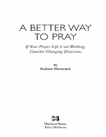 A Better Way To Pray - Andrew Wommack.pdf